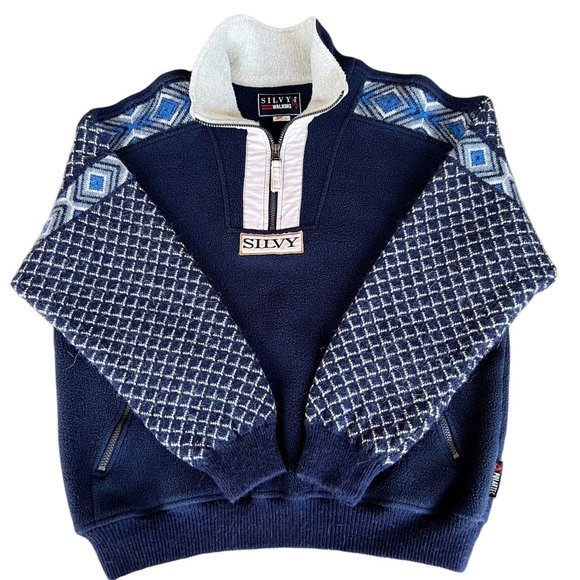 Silvy Walking Quarter Zip Alpaca Wool Pullover Size Medium - Picture 10 of 12